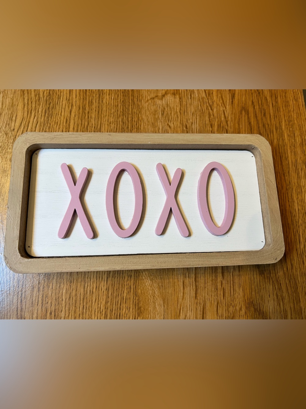 Hobby Lobby Pink XOXO Framed Wall Sign
